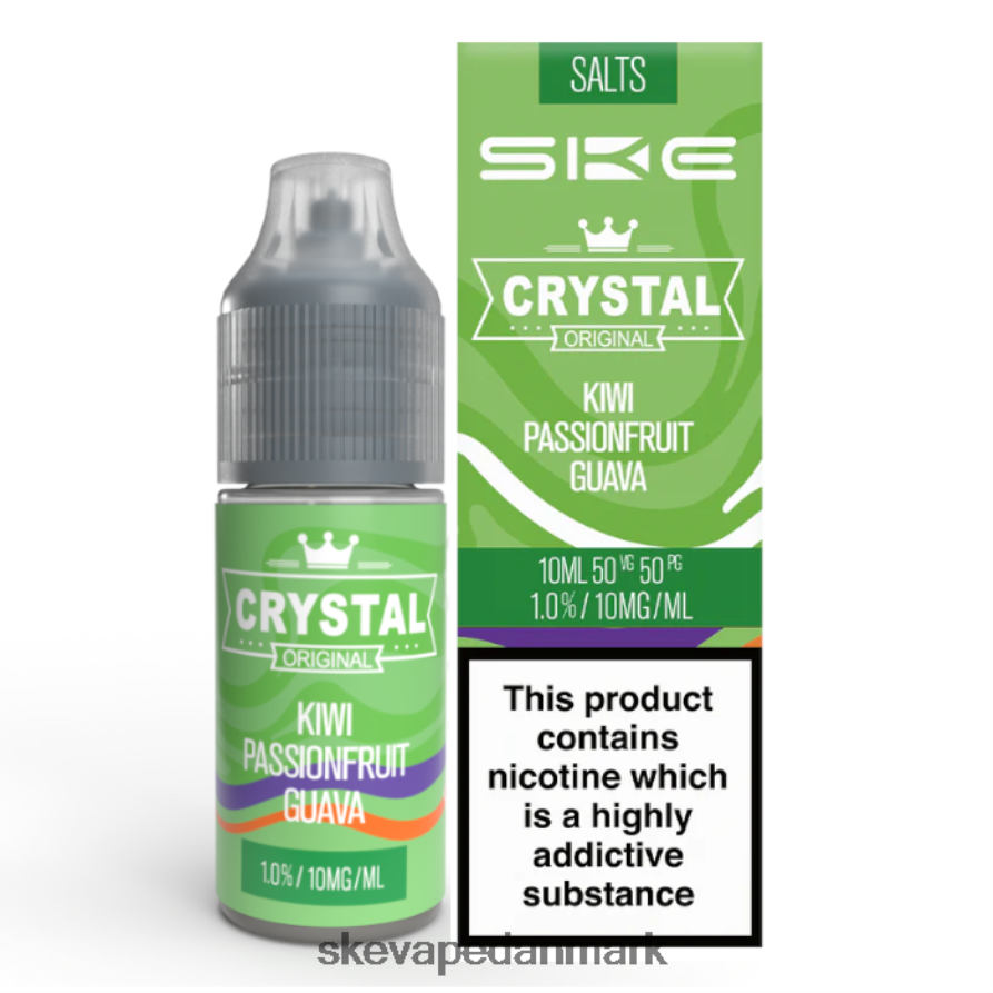 SKE krystal nic salt - 10ml kiwi passionsfrugt guava T6ZV6B115 SKE Crystal Vape Sale