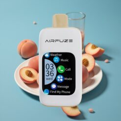 AirFuze Smart 30000 Puffs 5% Nikotin 900mAh Type-C Touch Skærm Juicy Peach