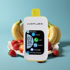 AirFuze Smart Pro 40000 Puffs 20ML 900mAh Musik & Opkald Jordbær og banan