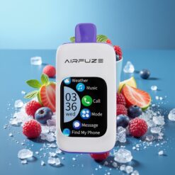 Airfuze Smart Pro 40000 Puffs Musik & Opkald 20ml Blue Razz Ice