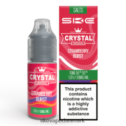 SKE krystal nic salt - 10ml jordbær sprængt T6ZV6B118 SKE Vape Crystal